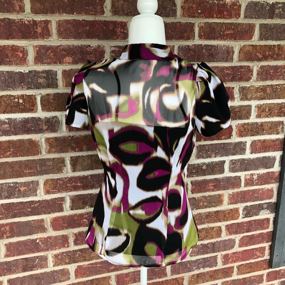 Worthington 2 In 1 Flutter Sleeve Top Size Small - Picture 4 of 8